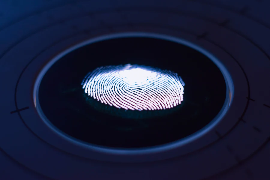 Biometric security scan representing Acorn Technology cyber security services in Cape Town